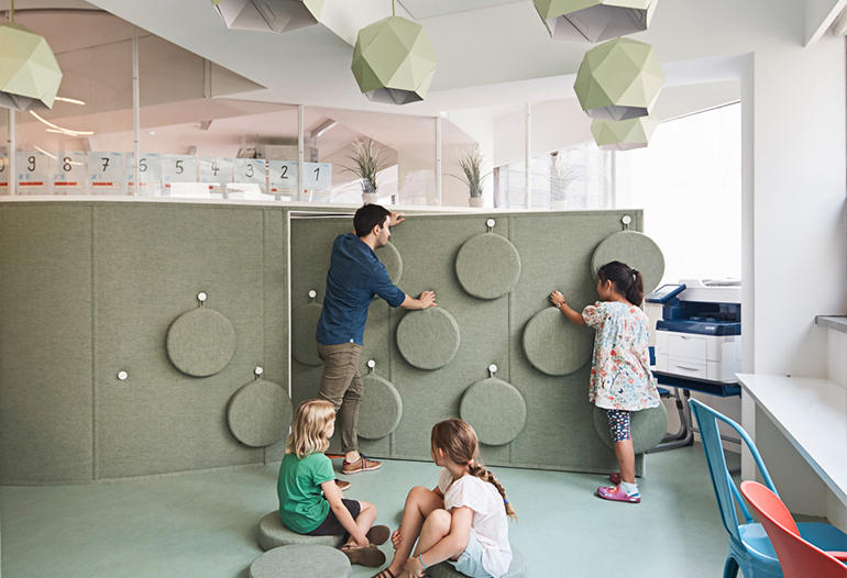 Graphenstone german school by Daniel Valle Architects. Ecological and healthy paints for children