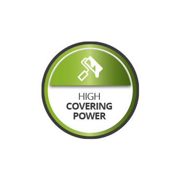 Excellent covering power