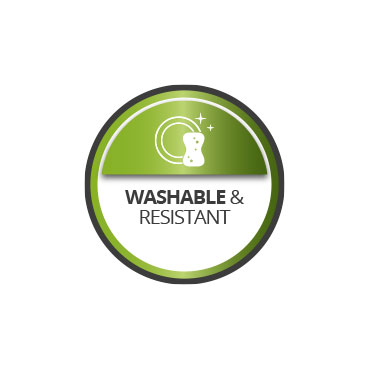 Washable and resistant